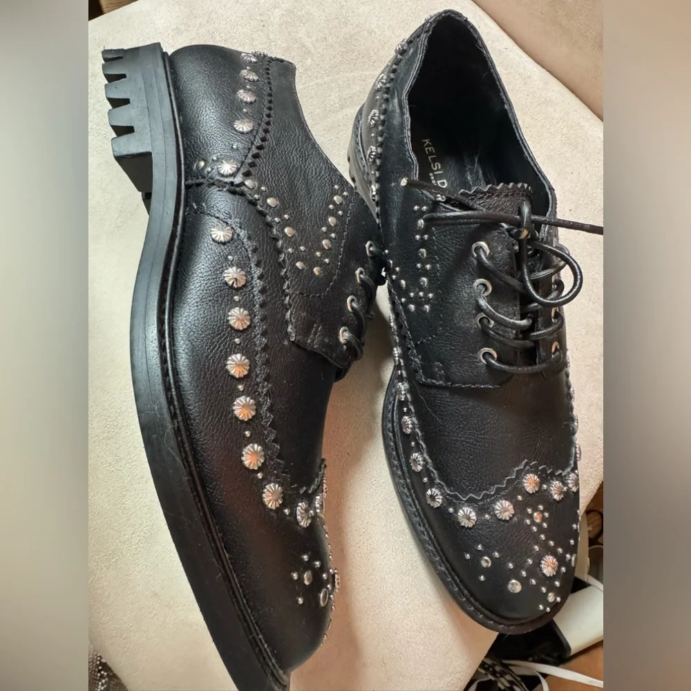 Kelsi Dagger Studded Oxfords - Picture 2 of 4